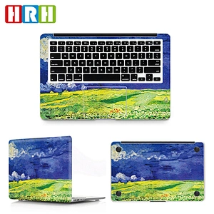 custom 3m vinyl full body laptop skin covers for inside and outside palm guard for macbook