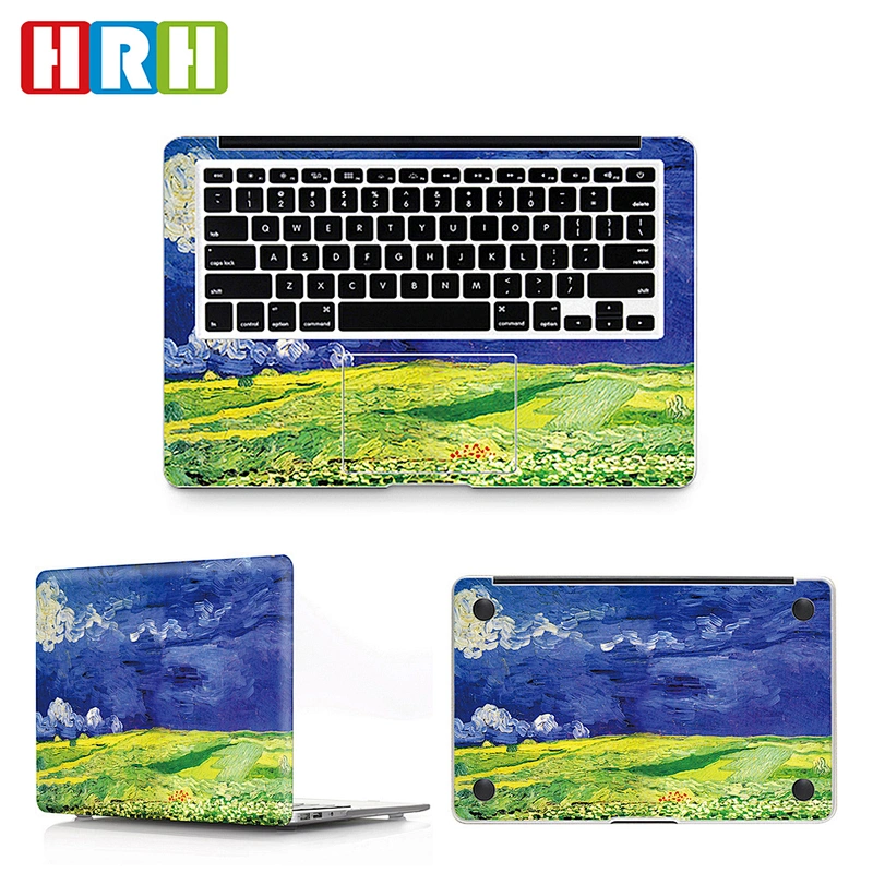 custom 3m vinyl full body laptop skin covers for inside and outside palm guard for macbook