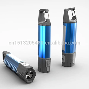 2018 hot sale USB in&out Rechargeable Aluminium strong torch led light flashlightp pwer bank