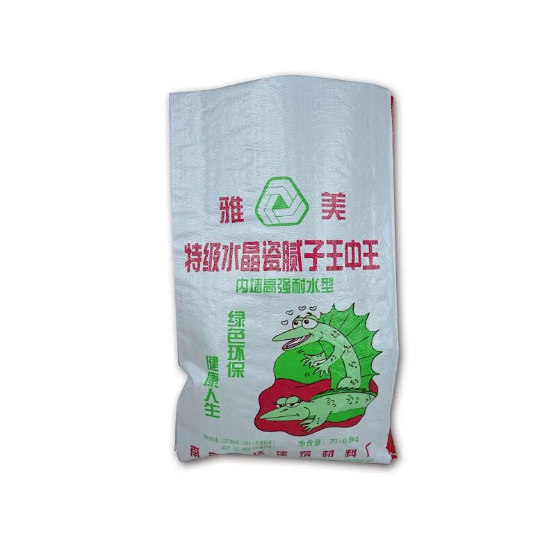 Custom white packaging bag for ceramic tile use, pp valve port bag