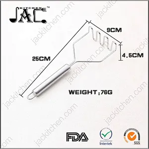 High Quality Durable Stainless Steel Nylon Potato Food Masher