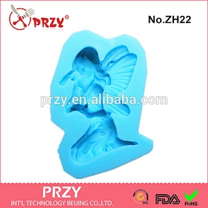 Angel girl silicone mold/girl handmade chocolate mold