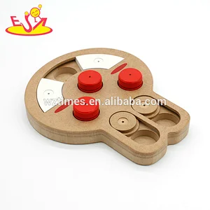 Wholesale most popular rabbit shaped wooden cat interactive toy for pets W06F063