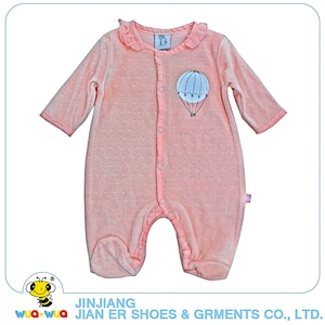 Cotton fabric soft winter newborn baby girls romper jumpsuit