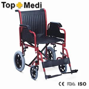 topmedi TSW904B manual steel foldable wheelchairs /Economical steel wheelchair