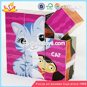 Customize IQ training 3d puzzle game/wooden jigsaw puzzle for kids W14F047