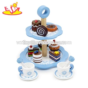 Die beliebtesten Kinder spielen Holzspielzeug Kuchen mit Ständer W10B241