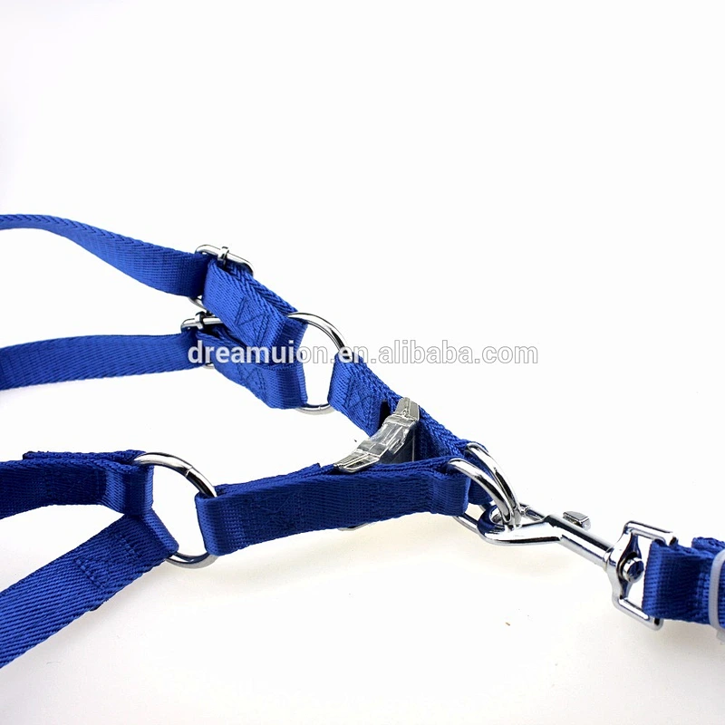Pet Puppy Adjustable Nylon Harness with Lead leash Traction rope for Medium,Big Dog Cat