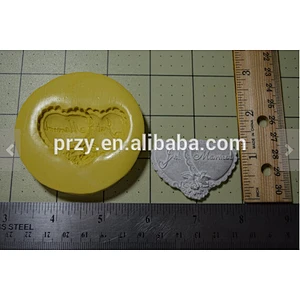 2015 hotsale Just Married fondant silicone cake mold