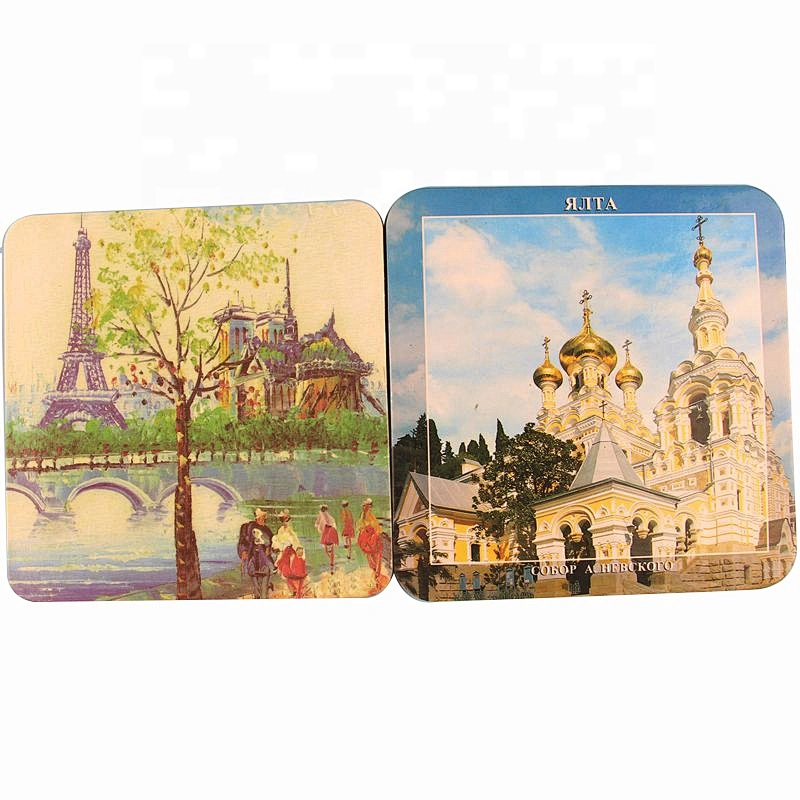 Factory Sell Square Wine Glass Coaster,Pattern Drink Coaster