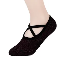 nylon yoga with PVC non slip sport socks