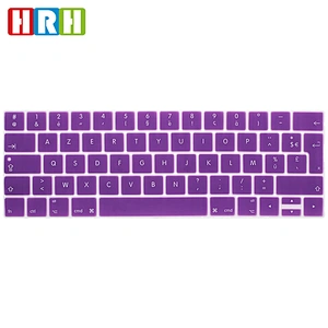 French Silicone Custom Laptop keyboard cover keyboard protector For macbook pro With Touch Bar A1706 A1707 European Version