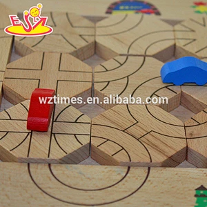 Wholesale kids wooden maze game cheap baby wooden maze game hottest wooden maze game W14A110