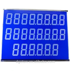 High quality 12 digits 7 segment LCD display OEM factory