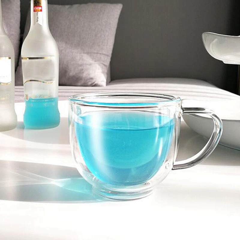 Handmade Double Wall Insulated Coffee Glass Mug Heat Resistant Glass Water Cup 200 ml Kung Fu Tea Cup