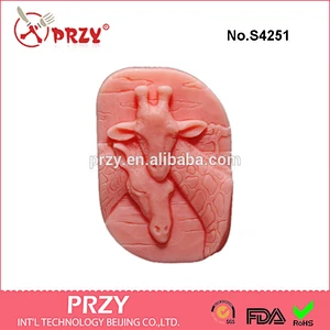 S4251 PRZY GIRAFFE SOAP MOLD Silicone soap making mould, kid soap bar