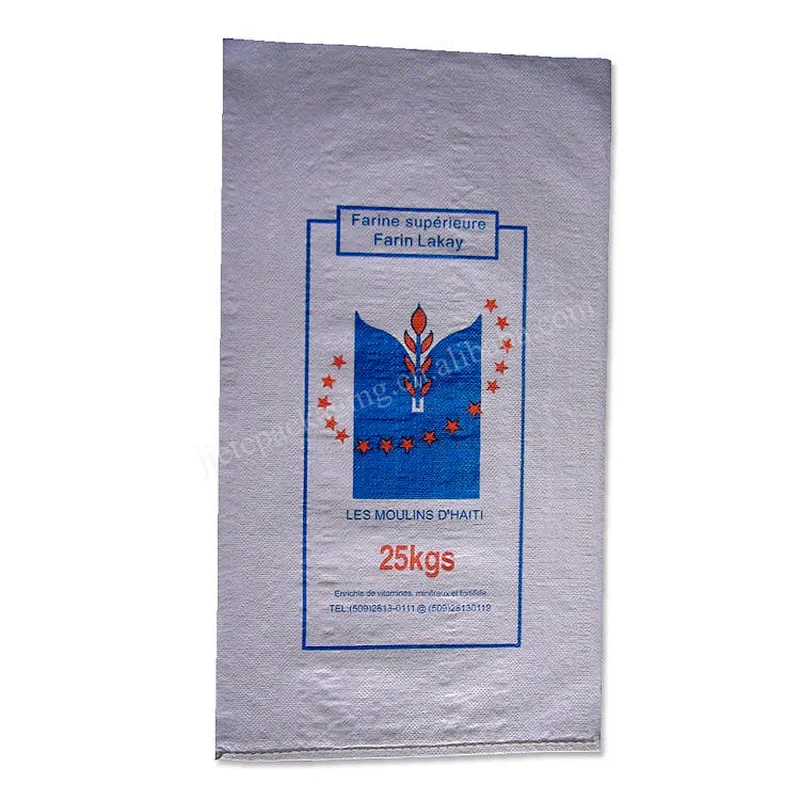 PP woven flour bag manufacturers, polypropylene flour packaging bag sack 25kg design