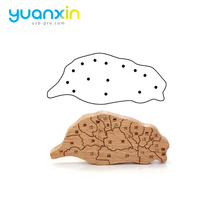 Wooden Box Heart Shape Cork Bulk Wood Usb Flash Drive
