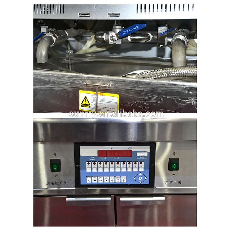 Commercial automatic double tank 2 basket lift henny penny deep fryer for fried chicken