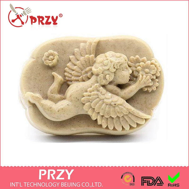 S4074 PRZY DIY handmade soap mold to fly Angel oblong silicone mold SOAP 125g SOAP gifts