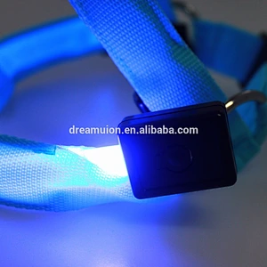LED Flashing Light Dog Harness Safety Pet Dog Puppy Harness Collar & Lead Leash