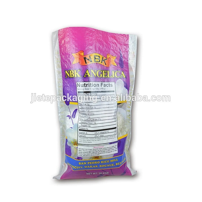 2018 Direct manufacturer multifunctional 50kg 25kg rice, corn plastic PP woven packing bag