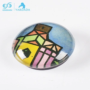 Custom Sticker Souvenir Fridge Magnet,Home Decoration Crystal Glass Fridge Magnet