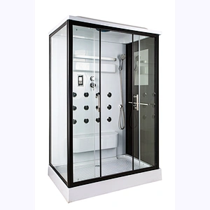 AJL-5806 Black Rectangle Style Cheap Wholesale Shower Bathroom