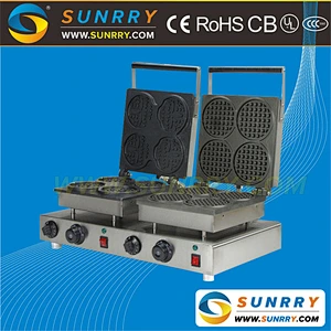 Commercial electric belgian waffle stick maker