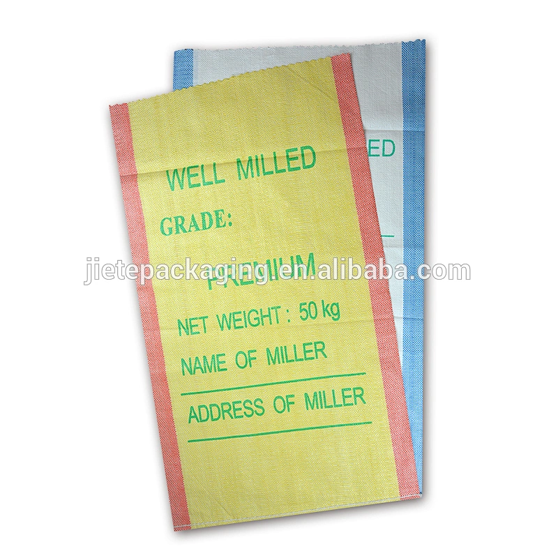 Yellow high quality empty sugar, nut, seed bag