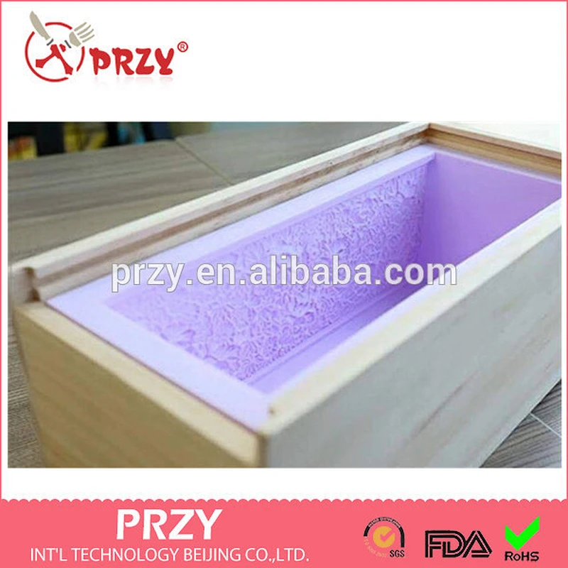 Flower Garden Log Mold Rectangular soap mold square silicone soap molds