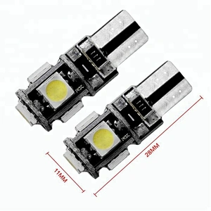 Wholesale Best 12V Car Parking Error Free Canbus T10 Bulbs 5050SMD W5W 5 LED Light