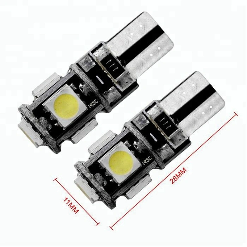 Wholesale Best 12V Car Parking Error Free Canbus T10 Bulbs 5050SMD W5W 5 LED Light