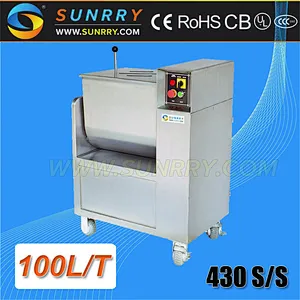 Horizontal Mixers 100 L/time 430 Stainless Steel Meat Stuffing Mixer and Meat Mixer to Filling Meat