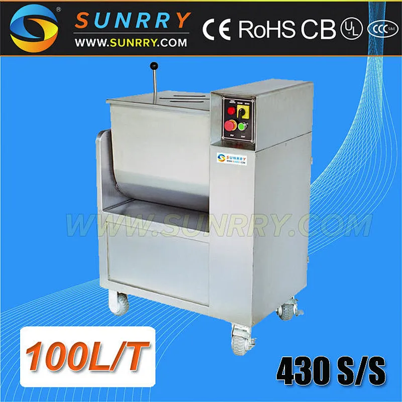 Horizontal Mixers 100 L/time 430 Stainless Steel Meat Stuffing Mixer and Meat Mixer to Filling Meat