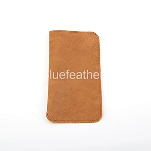 Men's PU Leather Monocolor Sunglasses Pouch