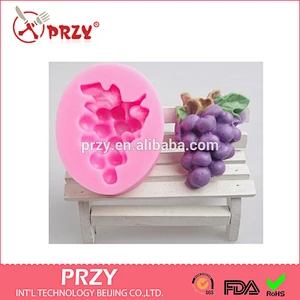 F3042 PRZY A bunch of grapes cupcake silicone mould clay mould agar mould