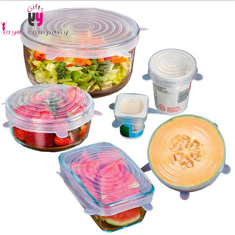6 size Silicone Stretch Lids for bowl