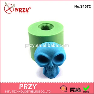 Handmade 3d silicone mold for halloween candle