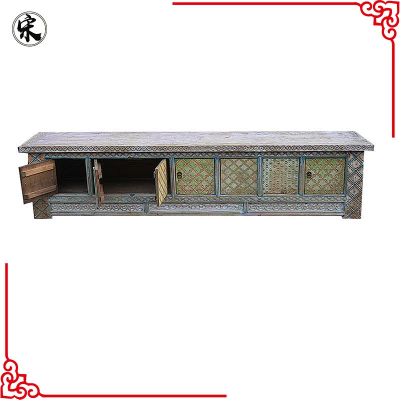 chinese shabby chic solid wood pine furniture for stores