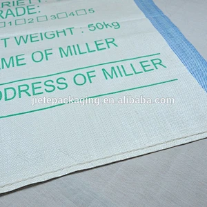 China white pp woven bag for packaging sugar 50kg 100kg