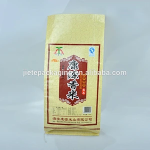 rice, food white PP woven bags, sacks 25kg with BOPP laminated