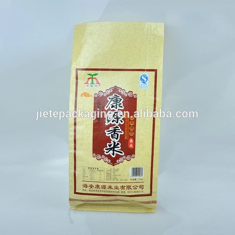 rice, food white PP woven bags, sacks 25kg with BOPP laminated