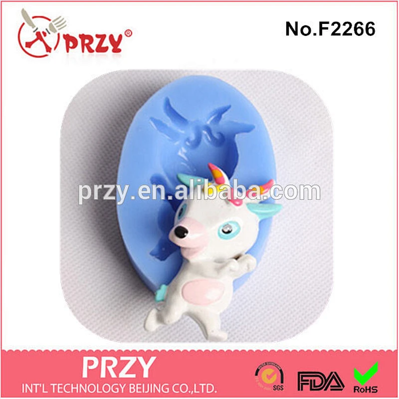 2015 hotsale gum paste cake decor silicone dragon mold