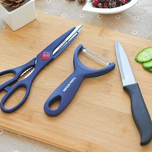 Daily Necessities Kitchen Tools Peeler Scissors Fruit Knife New Design Restaurant Utensils High Quality Kitchenware 3 Pcs Set