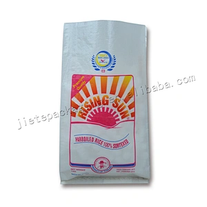 High quality wholesale customized reusable pp woven rice packaging bag