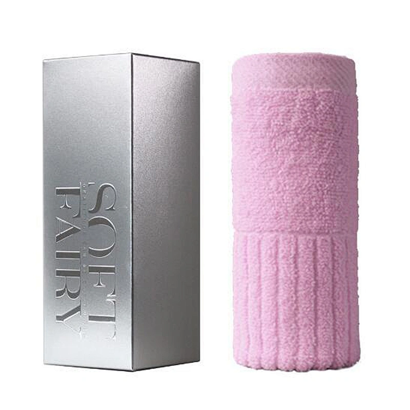 2018 New Style Hand-Made Bath Towel With Beautiful Silk Printing Package Box