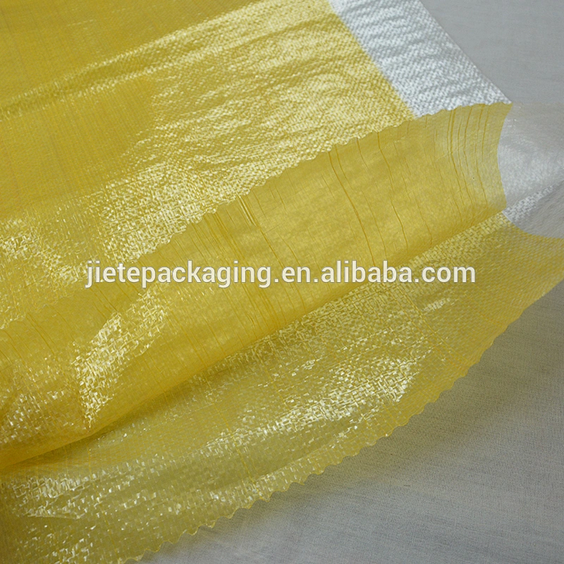 Factory sale transparent pp woven bag 25kg 50kg for packing forage foodstuff grain