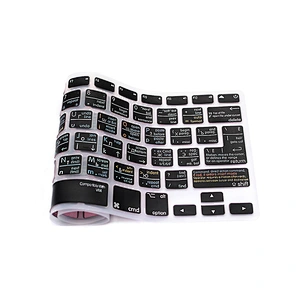 Waterproof VIM VI Silicone Russian Keyboard Shortcuts Covers Skin For mac air book 13 inch Keyboard for macbook pro 13 cover