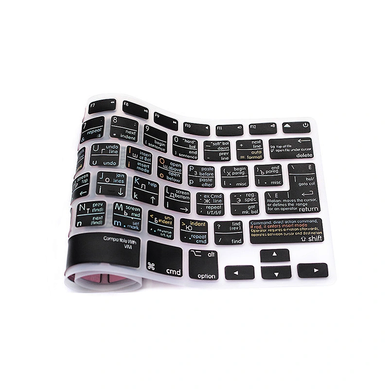 Waterproof VIM VI Silicone Russian Keyboard Shortcuts Covers Skin For mac air book 13 inch Keyboard for macbook pro 13 cover